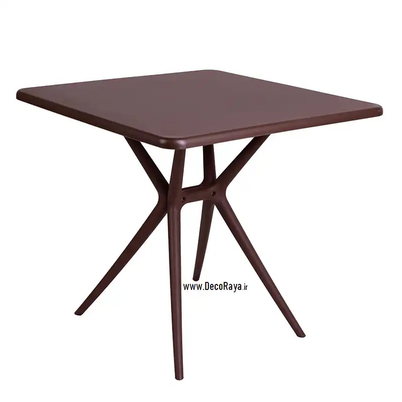 میز پلیمری مربع مناسب فضای باز
